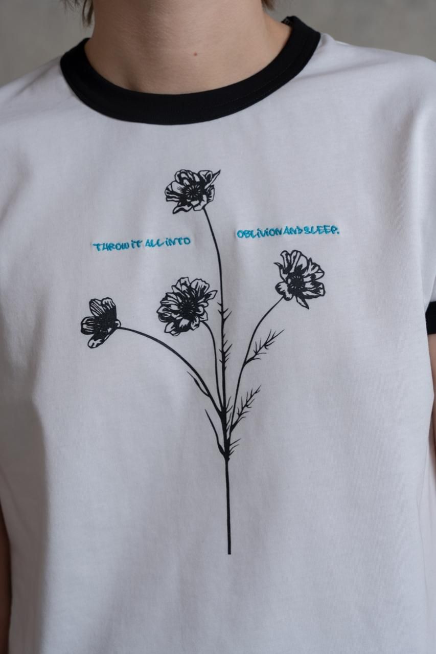 フラワープリントミニTシャツ - ROY reflect overjoy