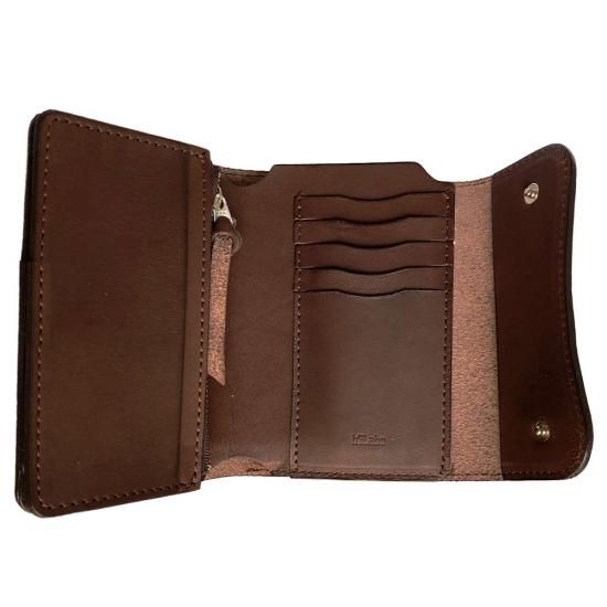 本革製 本ヌメ革長財布「ミシバ トラッカーウォレット・ミドルサイズ