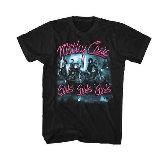 モトリー クルー Motley Crue Tシャツ GIRLS GIRLS GIRLS 公式 ロック