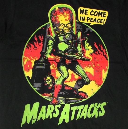 ロックTシャツ 通販 マーズ アタック Tシャツ Mars Attacks We Come In