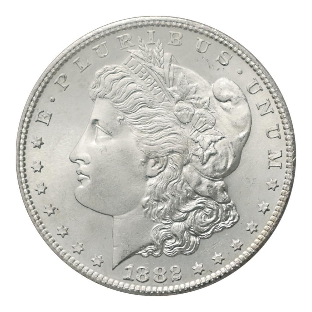 アメリカ 1882年（S）1ドル銀貨 モルガンダラー PCGS MS66 - セキグチ