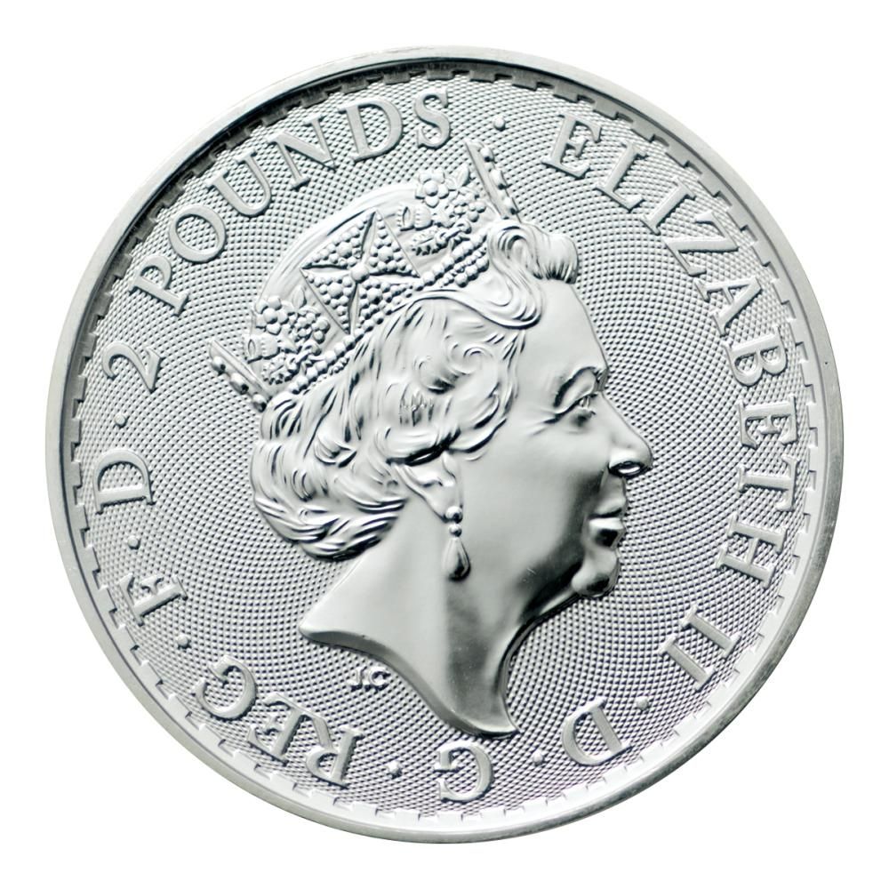 イギリス 2023年 2ポンド銀貨 ブリタニア図案（未使用） - セキグチは