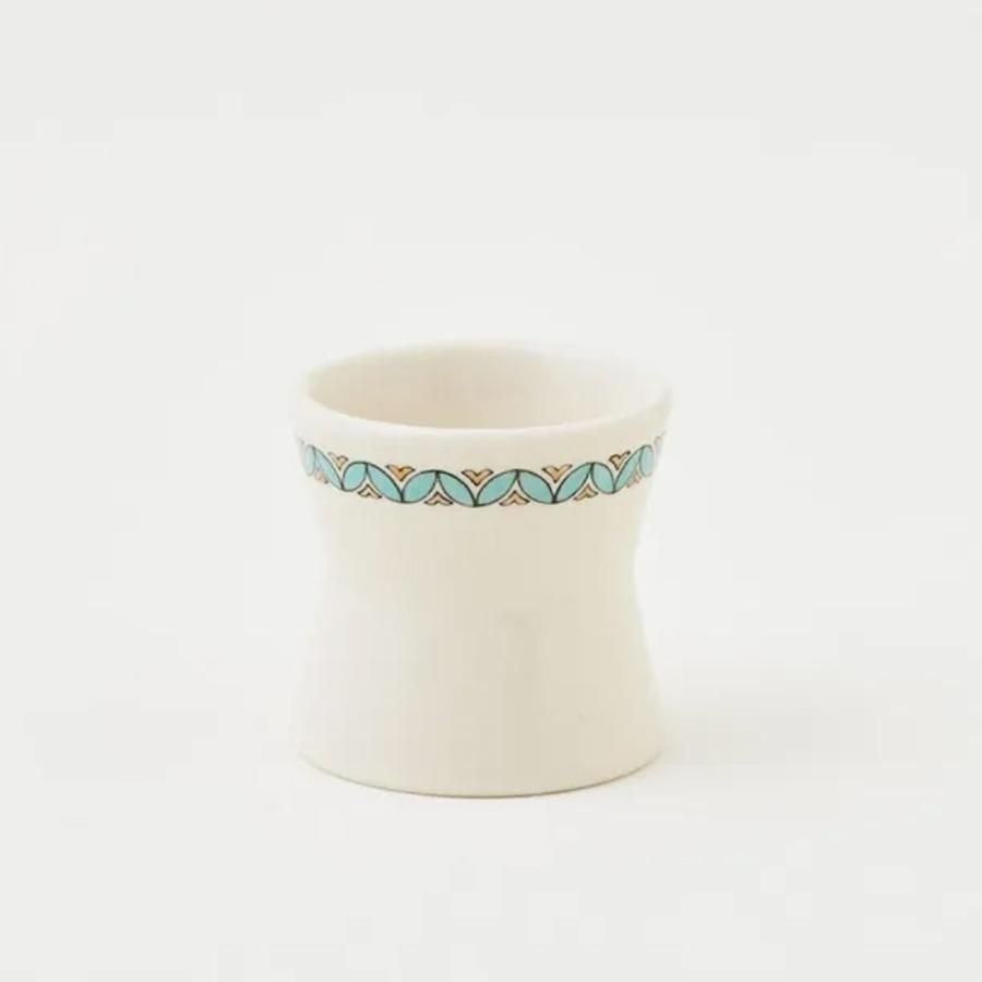 白薩摩蓋置（杵型） 割文（緑青）[シロサツマフタオキ（キネガタ