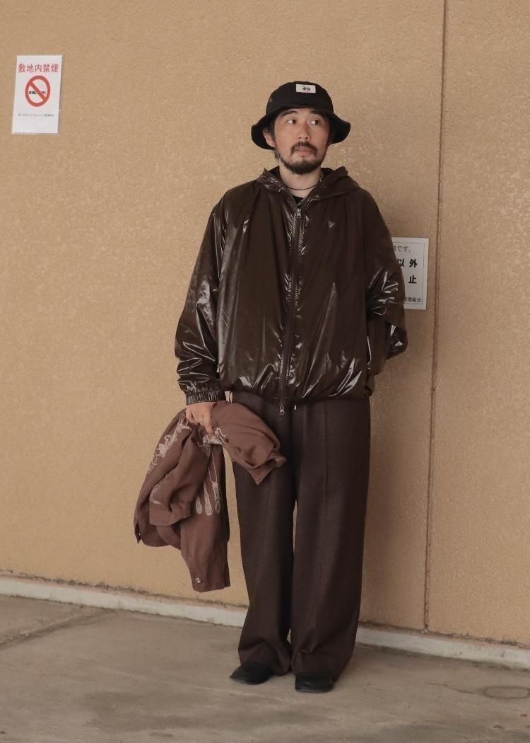 GABRIELA COLL GARMENTS【NO.216 TECHNICAL HOODED JACKET / BROWN