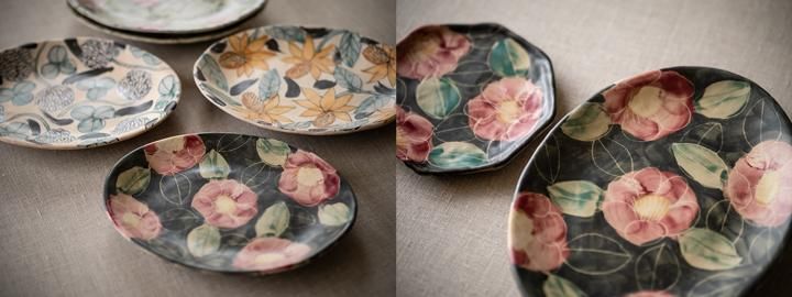 堂前守人・陶器作品】｜オーバル皿＜h,i,j,k,l＞