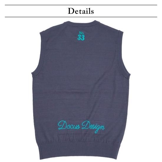 ベスト レディース ゴルフウェア 秋冬 防寒 ニット | No.33 Vest