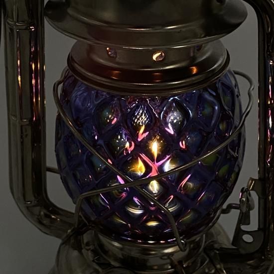 Magma Glass Studio【ランタングローブ】Blue Mirror