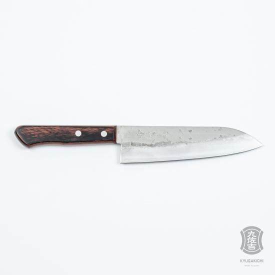 九佐吉 銀三 三徳包丁165梨地 - 九佐吉 KYUSAKICHI｜吉田刃物公式
