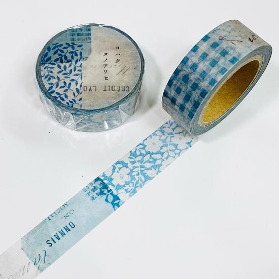 ヨハク CHECK&STRIPE マスキングテープ ヌノアワセ YC-007