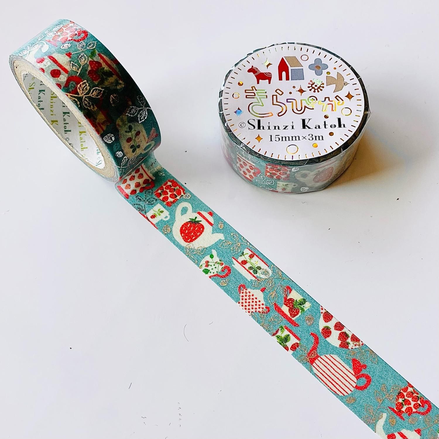 c*☻様 野苺③ 海外 マスキングテープ 装飾マステ 花柄 ボタニカル 新品