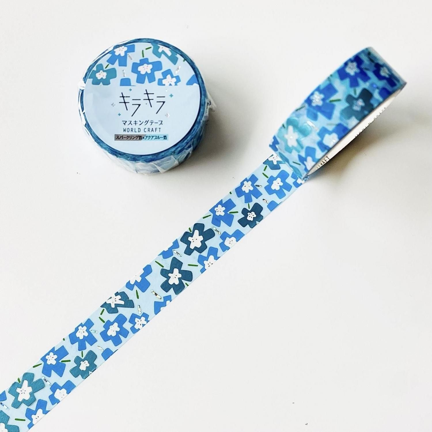 WORLD CRAFT(ワールドクラフト) キラキラマスキングテープ Nemophila
