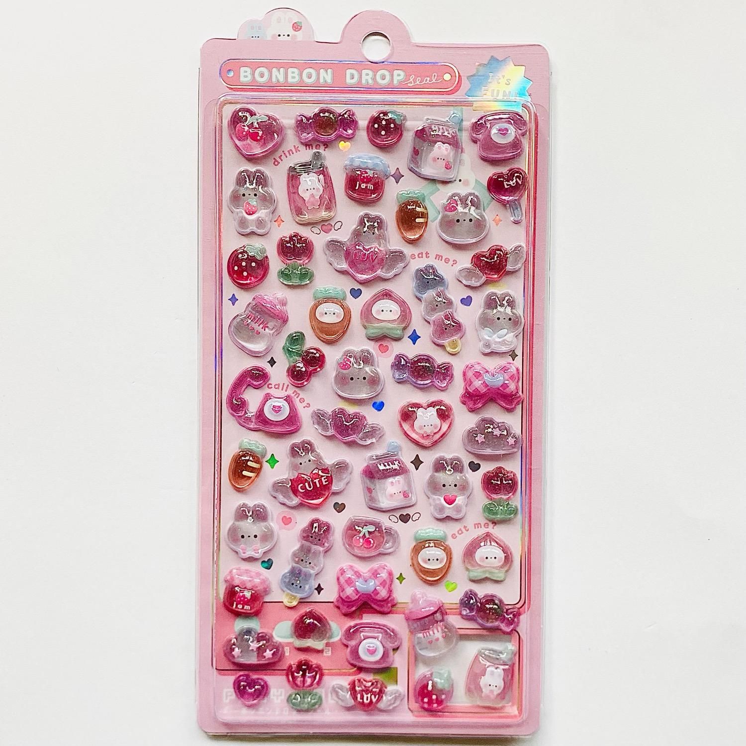 Q-lia(クーリア) BONBON DROP SEAL(ボンボンドロップシール) ももいろ