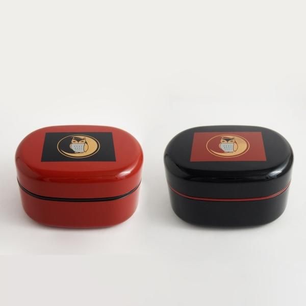 みみずく 二段弁当箱 - 【漆器の通販】漆器の能作｜1780年創業 金沢