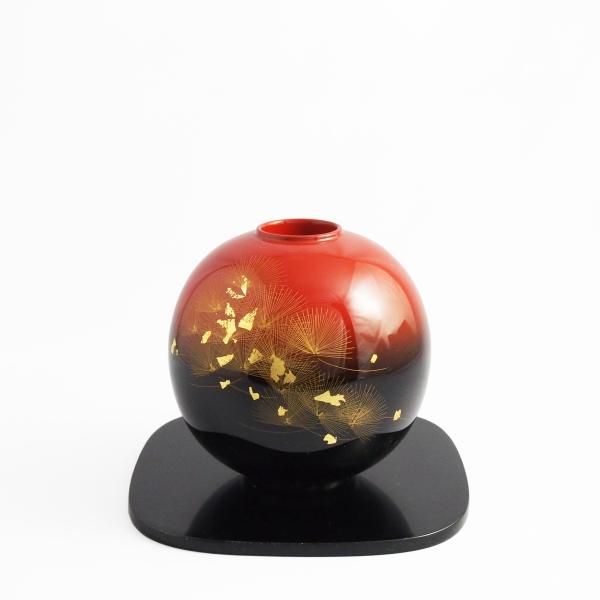 輪島塗 4.5寸 曙 華翔 丸花器 - 【漆器の通販】漆器の能作｜1780年創業