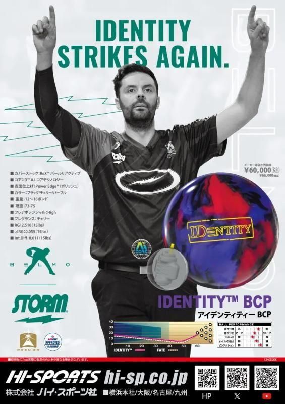 新しいカラーで復活！！ストーム アイデンティティーBCP ボウリング