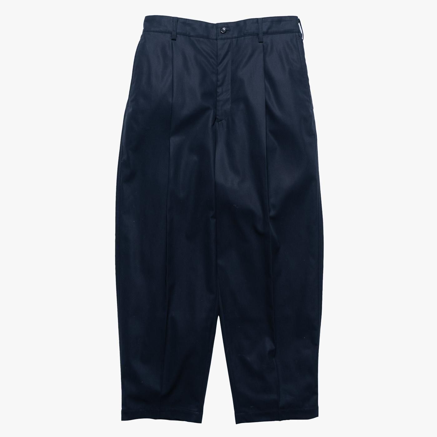 Graphpaper * Wooly Cotton Twill Wide Tapered Slacks (3色展開) | public