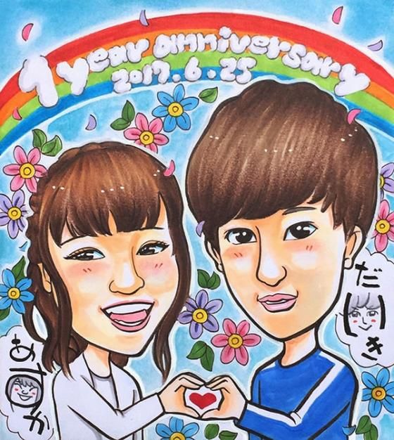 似顔絵メッセージ | かわいい似顔絵 - 似顔絵他オーダーメイドの誕生日