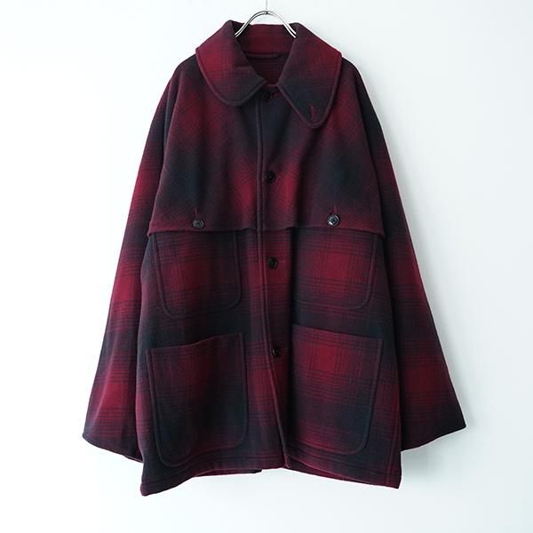 COMOLI / ナッピングウールチェックマッキノウクルーザー21AW dieci