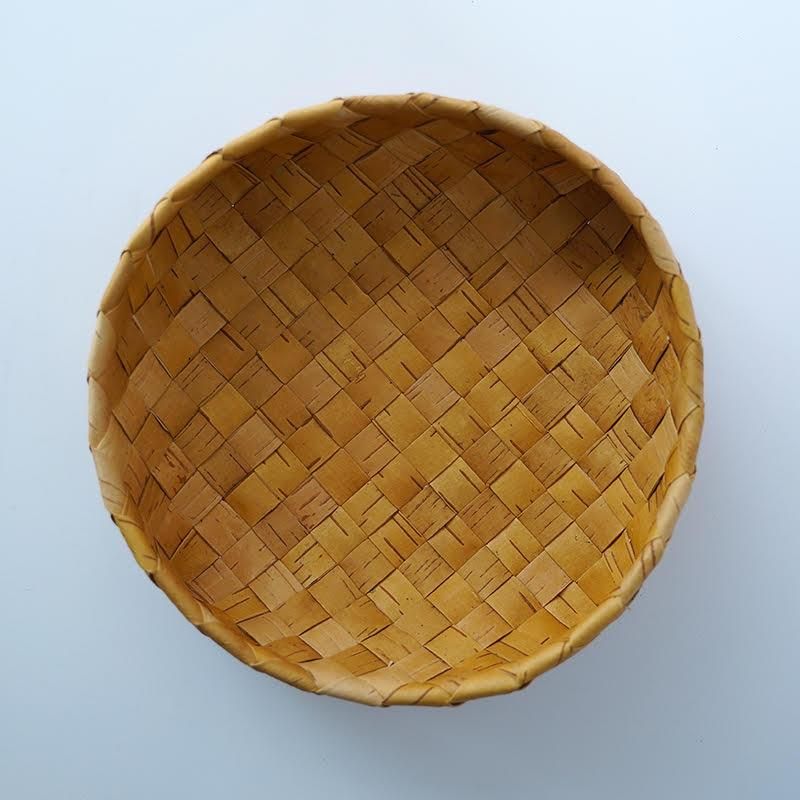 Galina ガリーナ さんの白樺かご（ラウンド）フィンランド バスケット