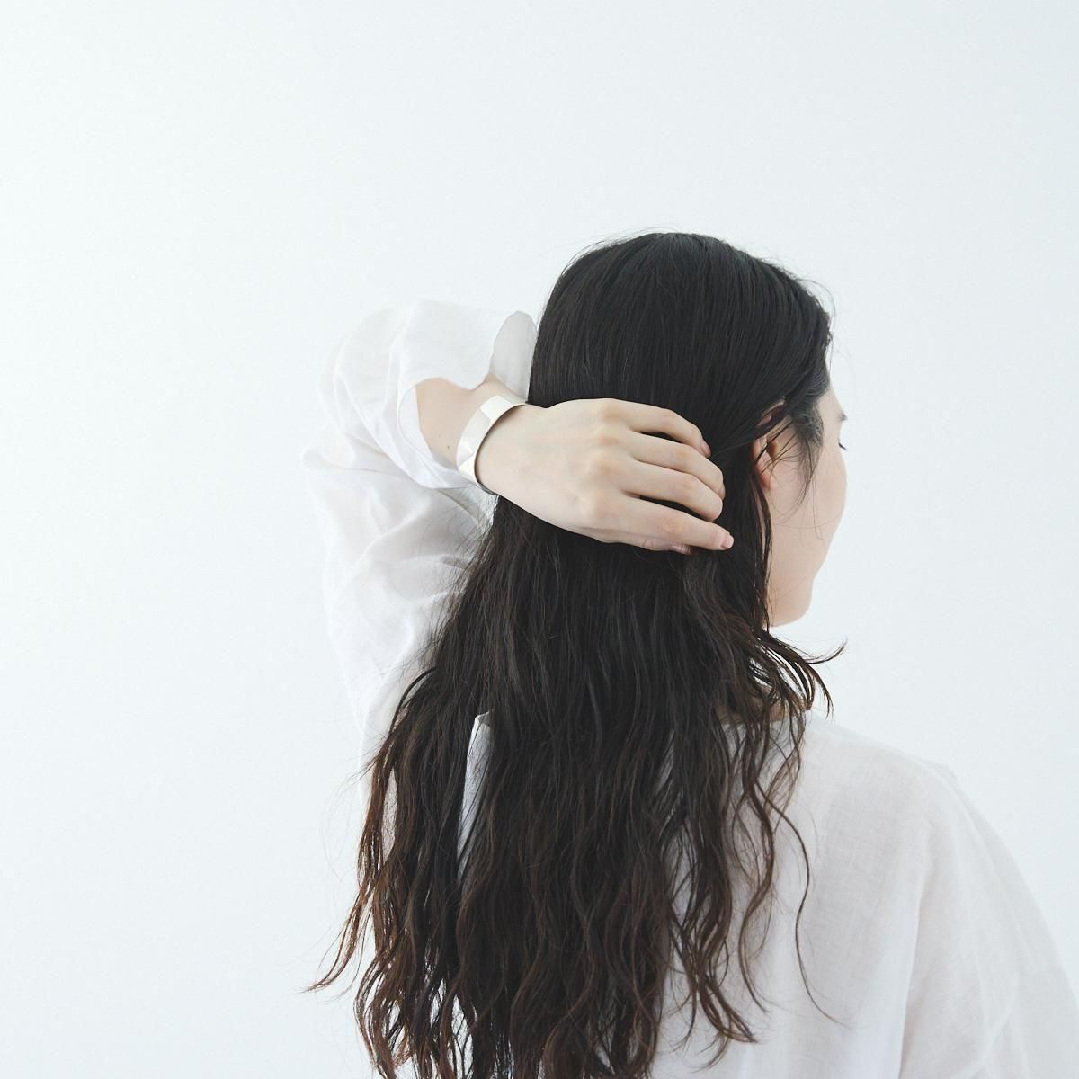 YAECA / シルバーバングル(2.5cm)- dieci｜online shop