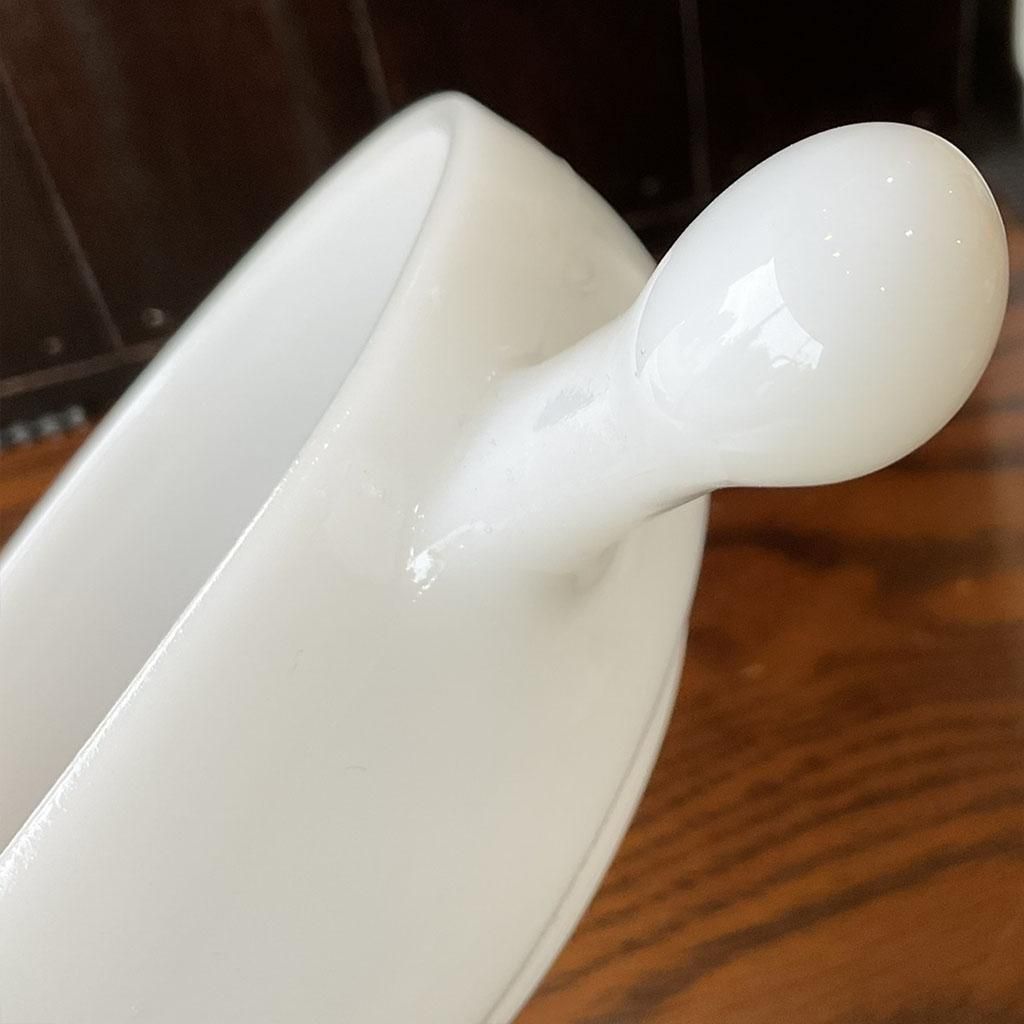 フレンチキャセロール白 1917～1983年製造 Glasbakeグラスベイク（S