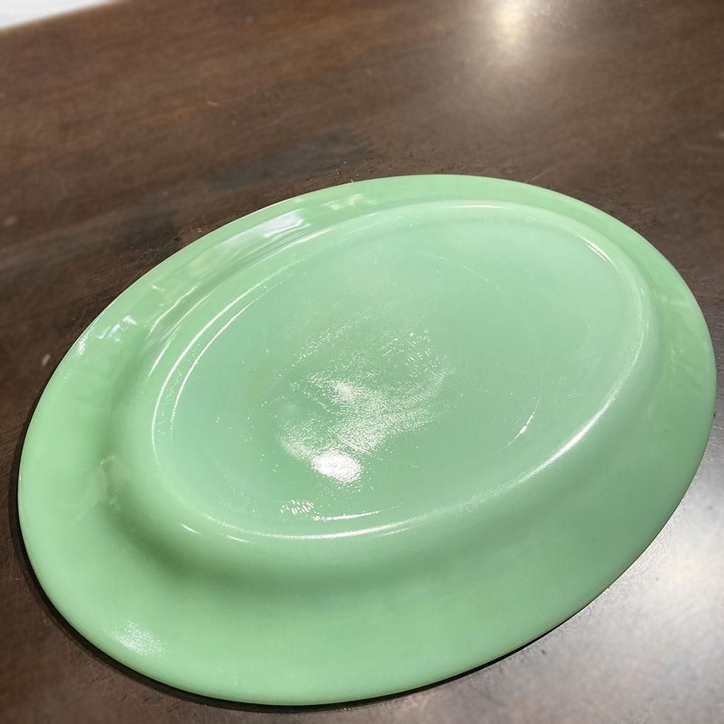 ジェダイ オーバルプレート11インチ 初期GLASS刻印 1940年代前半製造