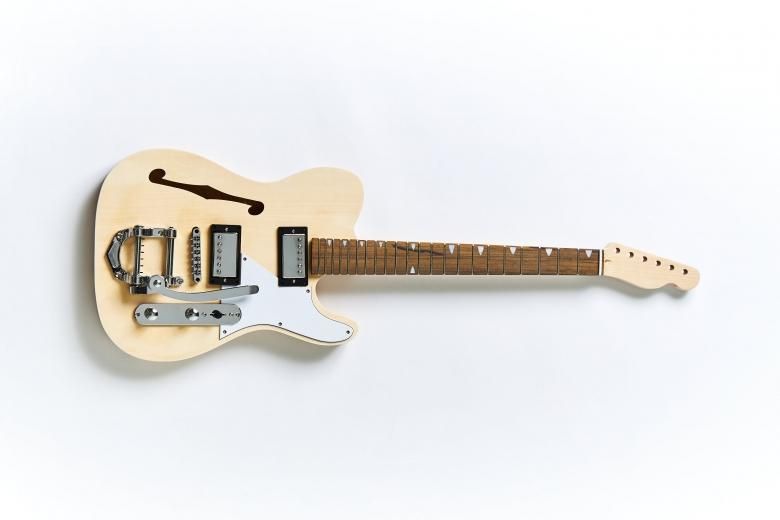 販売終了）トレモロ搭載テレキャスターシンラインTYPEキット(ホワイト