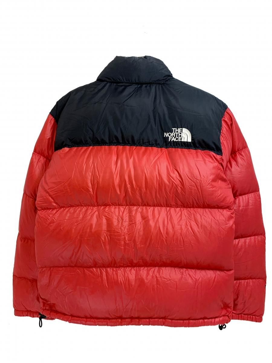 90s THE NORTH FACE Nuptse Jacket 赤黒 M ノースフェイス ヌプシ