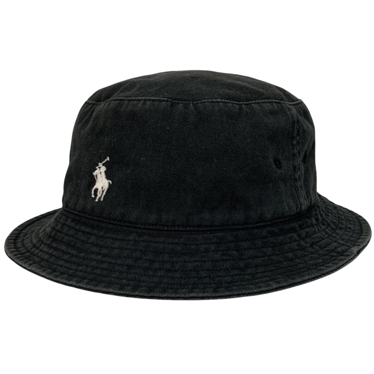 Polo Ralph Lauren Logo Bucket Hat 黒 L/XL ポロラルフローレン