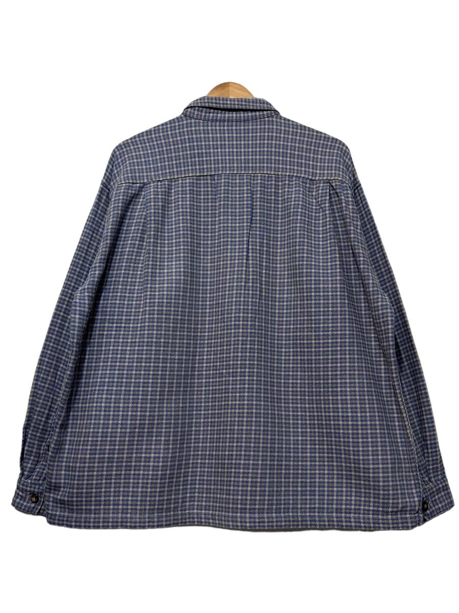 99年製 patagonia Heavy Flannel Shirt 青黄 L 90s パタゴニア ヘビー