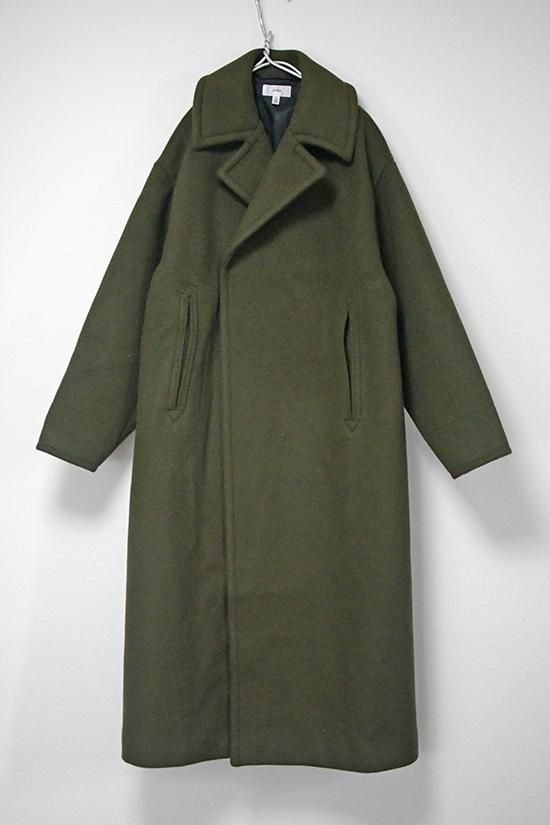 HYKE(ハイク)メルトンウールチェスターコート カーキ【メンズ】 - Lubb