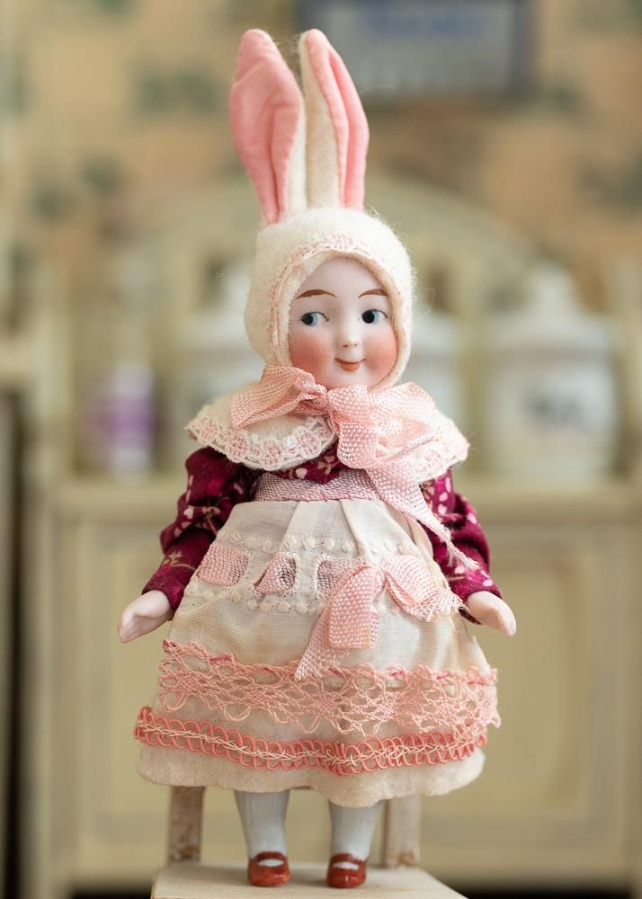 とってもおチビちゃん ウサギ ビスクドール ドイツアンティーク 2026年