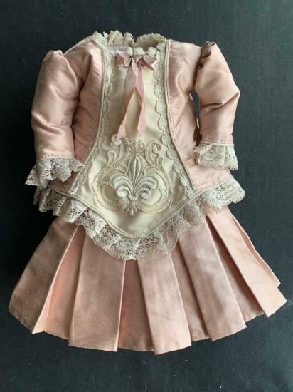 即納！【送料198円】ビスクドール用ドレス 48cmの人形用 アンティーク