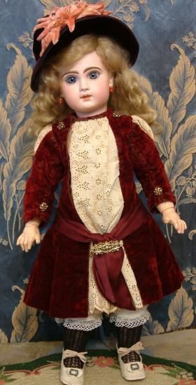 天使のようなビスクドール テート ジュモー Tete Jumeau BEBE 55cm