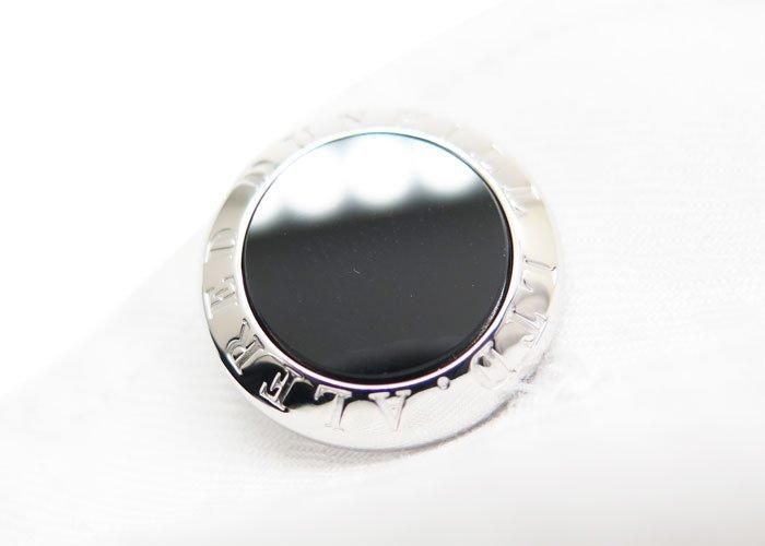 dunhill ダンヒル AD COIN ONYX SILVER CUFFLINKS ADコインシルバー