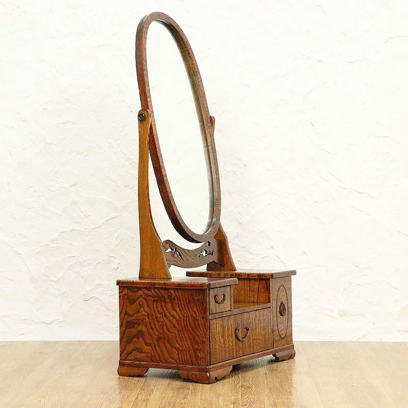 欅の鏡台 大正ロマンのアンティークドレッサー