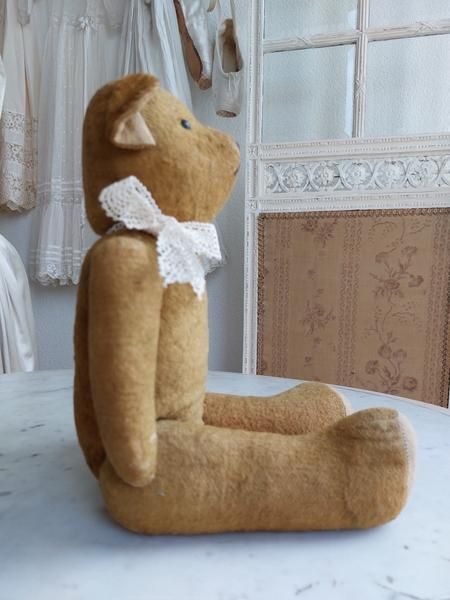 ビックサイズ❣️ピンクのアンティークベア フランスアンティークレア