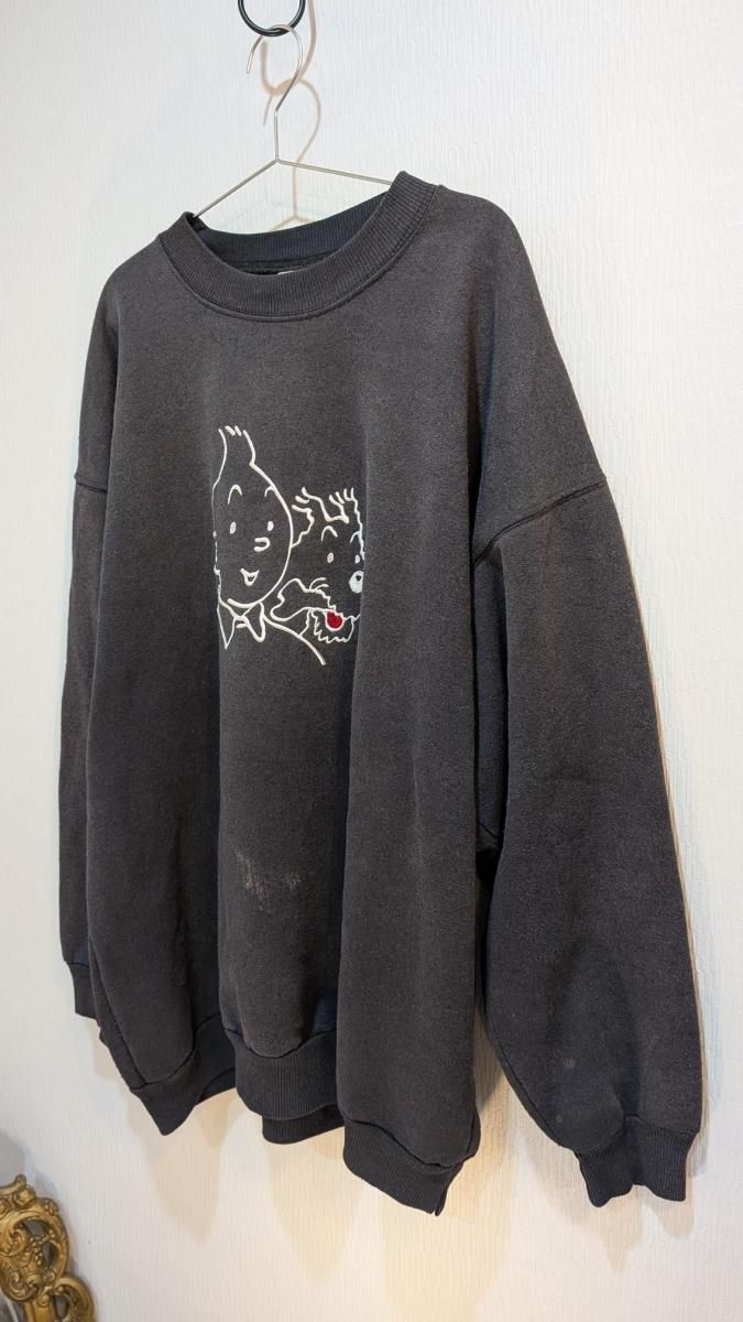 80-90年代 カナダ製 タンタンスウェット 可愛くレアな一着