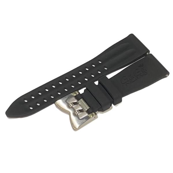 48MM Diving 時計用 シリコンラバーベルト ブラック｜ GaGa MILANO