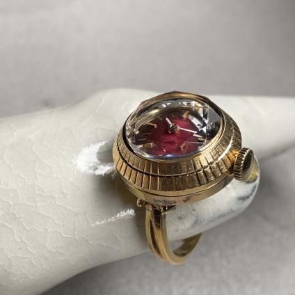 SEIKO RING WATCH (セイコー リングウォッチ) カットガラス ワイン