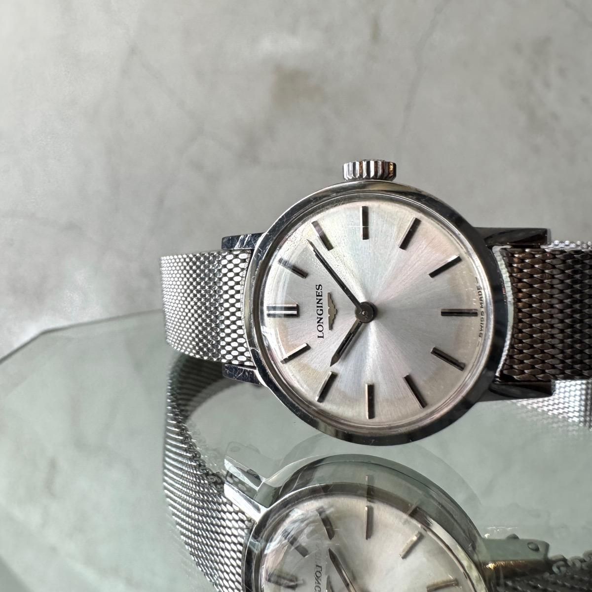 LONGINES（ロンジン）SSラウンドケース 純正メッシュベルト ケース