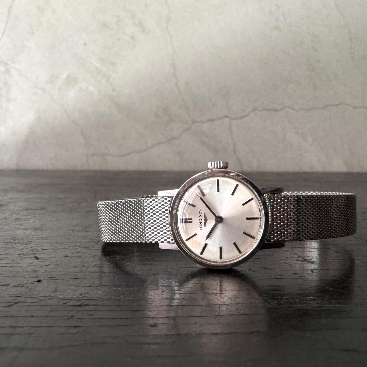 LONGINES（ロンジン）SSラウンドケース 純正メッシュベルト ケース