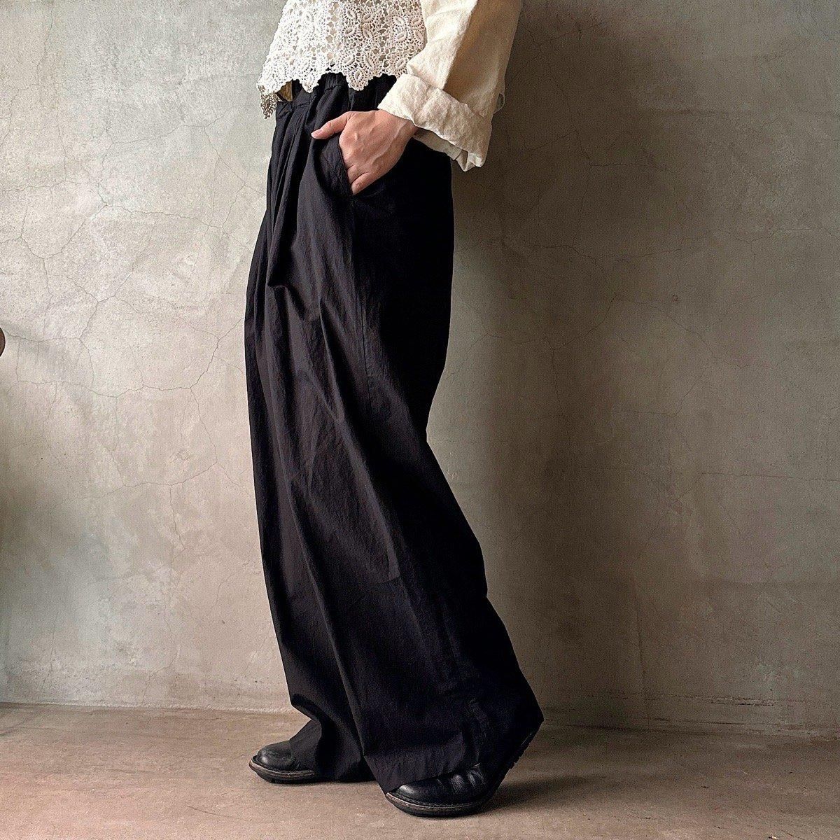 suzuki takayuki easy pants（スズキタカユキ イージーパンツ）Black