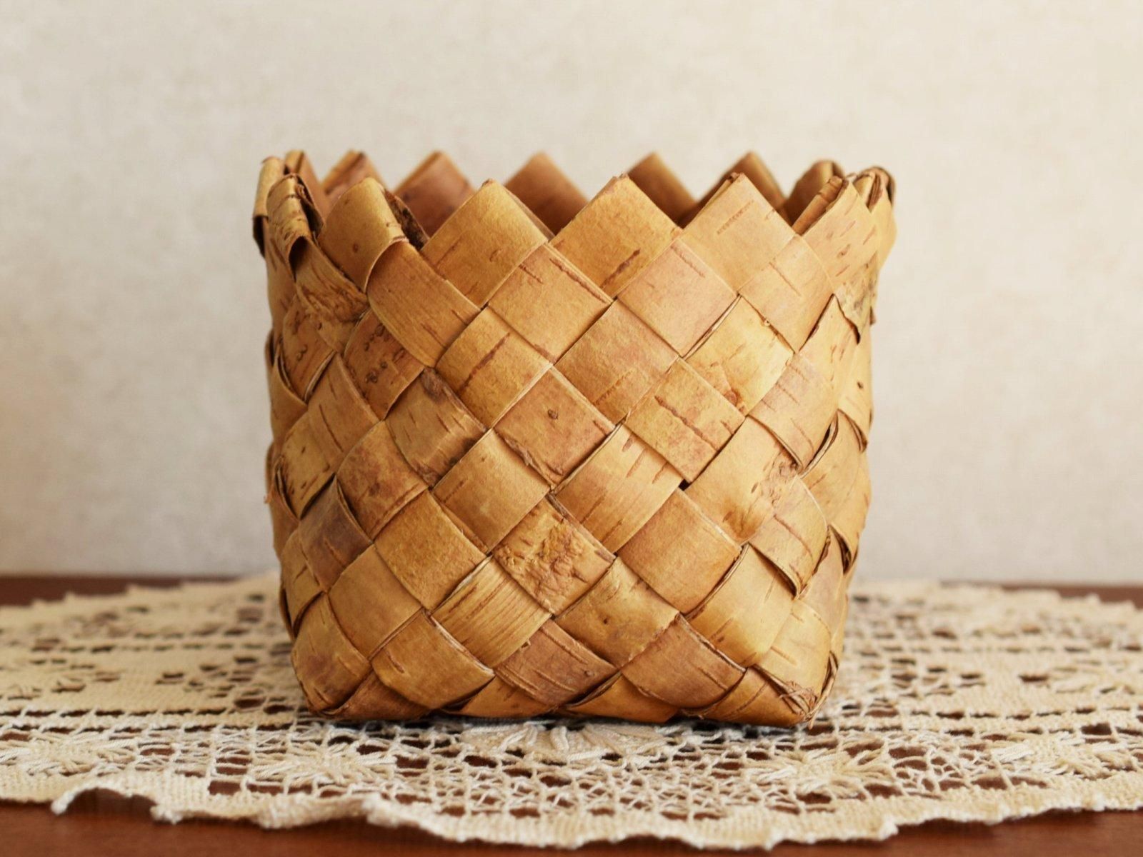 スウェーデン 白樺 かご バスケット (2) - Taivas ～北欧ヴィンテージ