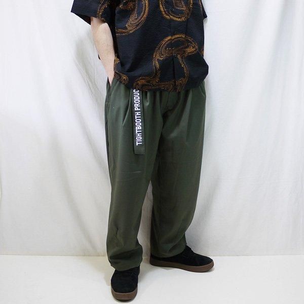 美品】 TIGHT BOOTH BAGGY SLACKS 深緑 XL 極美品】TIGHTBOOTH BAGGY