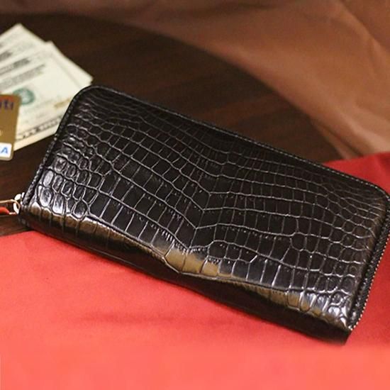 ナイルクロコダイルマットラウンドファスナー長財布(type2)| 東京