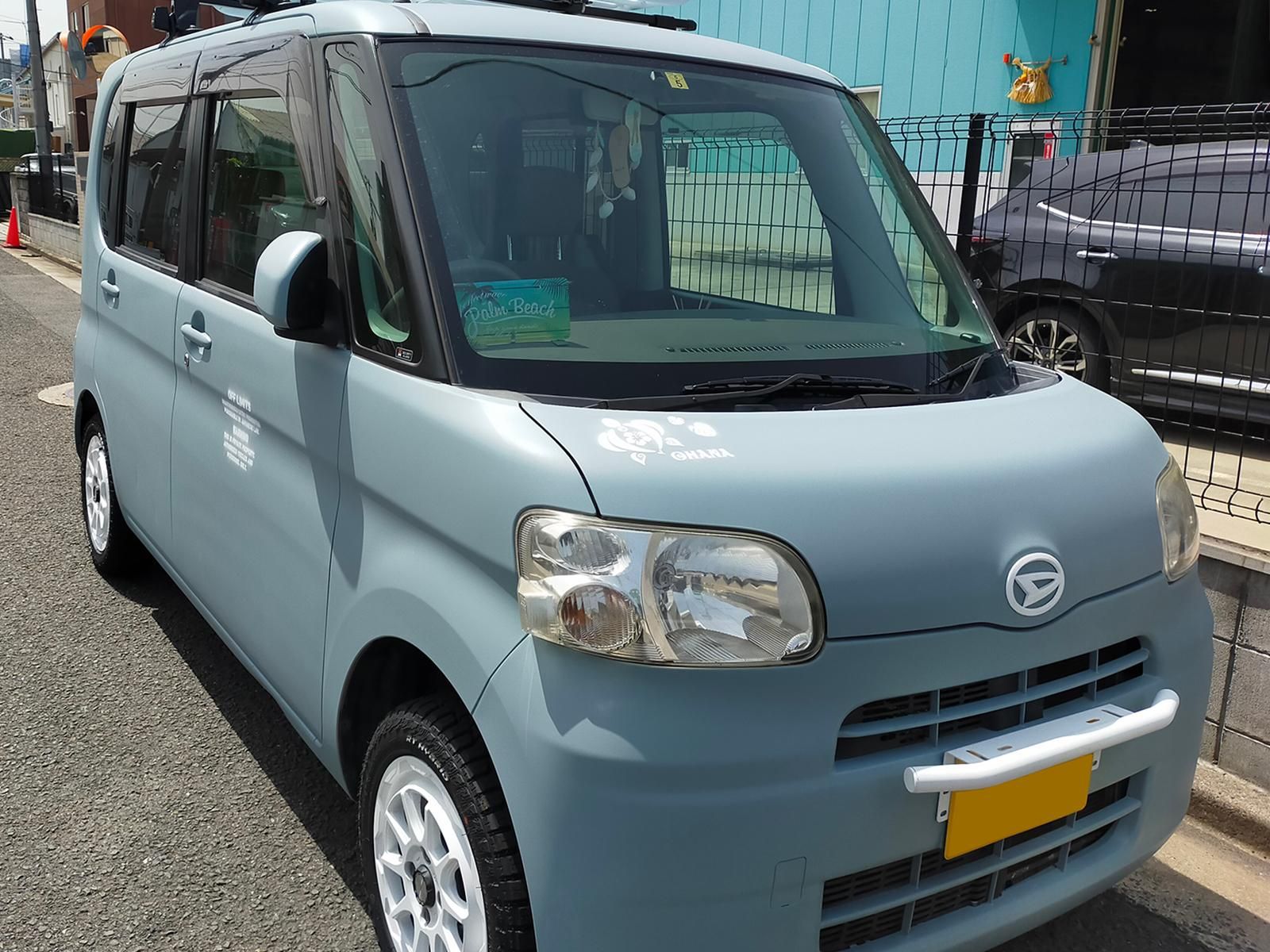 ダイハツ タントを世田谷ベースカラーで刷毛塗り全塗装！ - 刷毛（ハケ