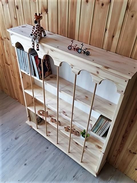 カントリー家具 ｜ 本棚(単行本用)兼ディスプレイ 4段シェルフ