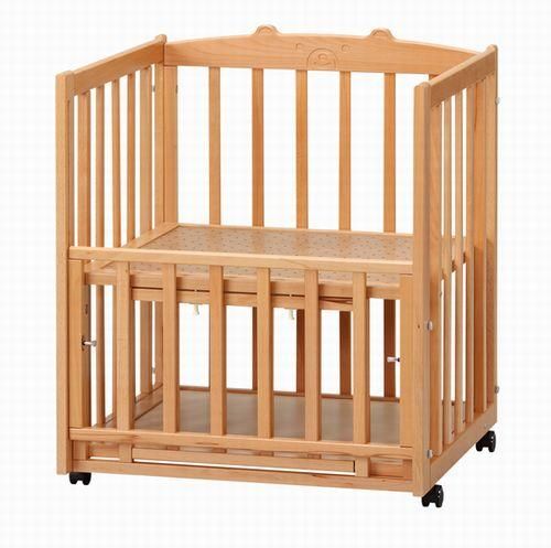 セカンドベッド くまさん ナチュラル 内寸60×70cm - ベビー用品