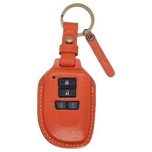 TOYOTA 4ボタン】200系 ハイエース 総手縫い 本革 スマートキーケース